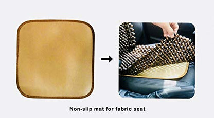 EXCEL LIFE Natural Wood Beaded Seat Cover Massaging Cool Cushion for Car Truck