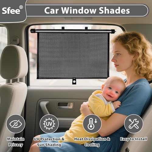 Sfee Retractable Car Window Sunshade