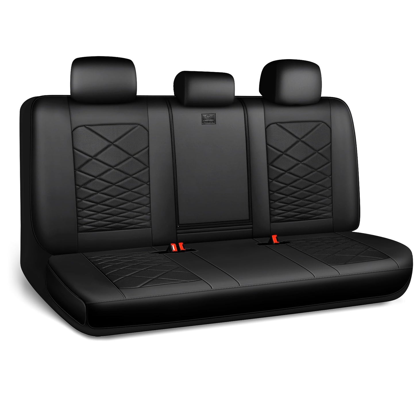 CAR PASS Luxury Nappa Leather Seat Covers with Lumbar Support