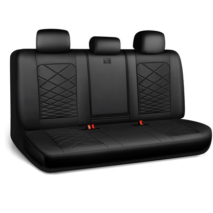 CAR PASS Luxury Nappa Leather Seat Covers with Lumbar Support