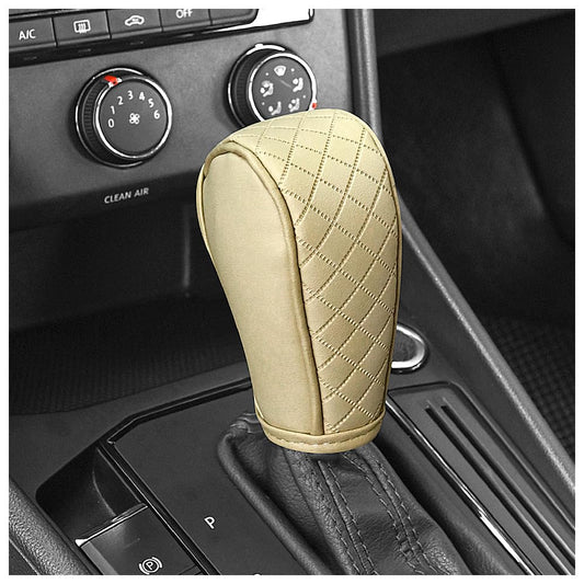 Stacool Leather Gear Shift Cover with Diamond Design