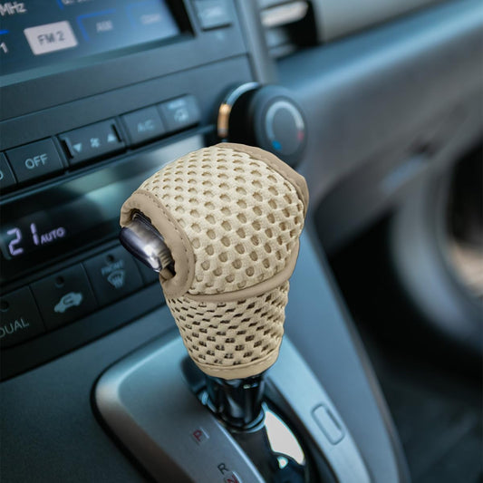 KITUREK Universal Leather Gear Shift Knob Cover