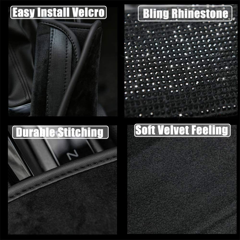 MINGZAIQIPEI Crystal Bling Handbrake Cover