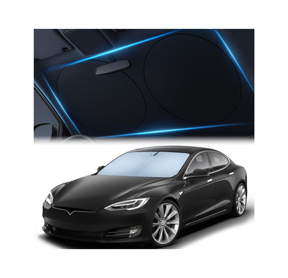 Magnelex Car Windshield Sunshade | Innovative No-Light-Pass Technology for Maximum Protection | Foldable Sun Shade Keeps Your Vehicle Cool | Fit for Cars, Trucks, and SUVs