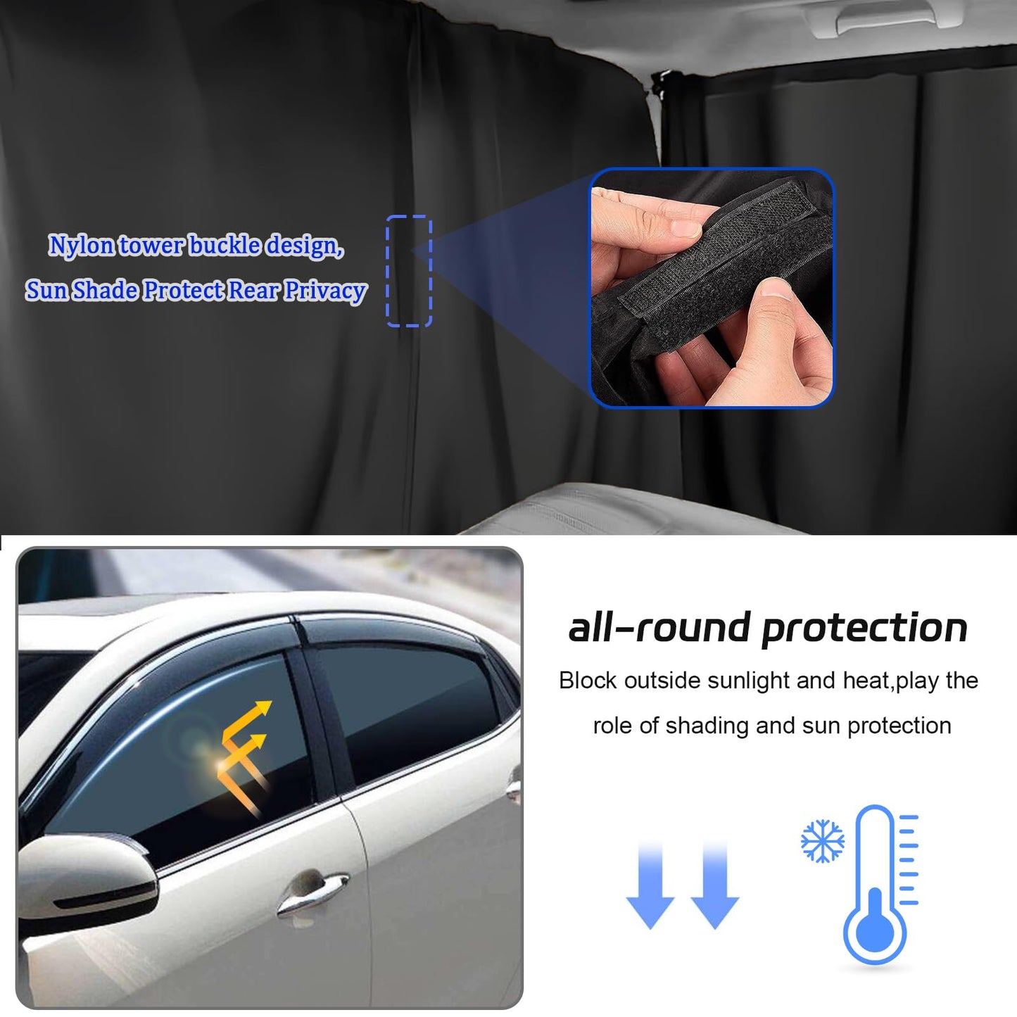 Universal Car Privacy Window Shade Set