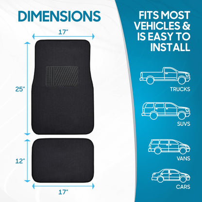 Premium Set of Universal Carpet Floor Mats