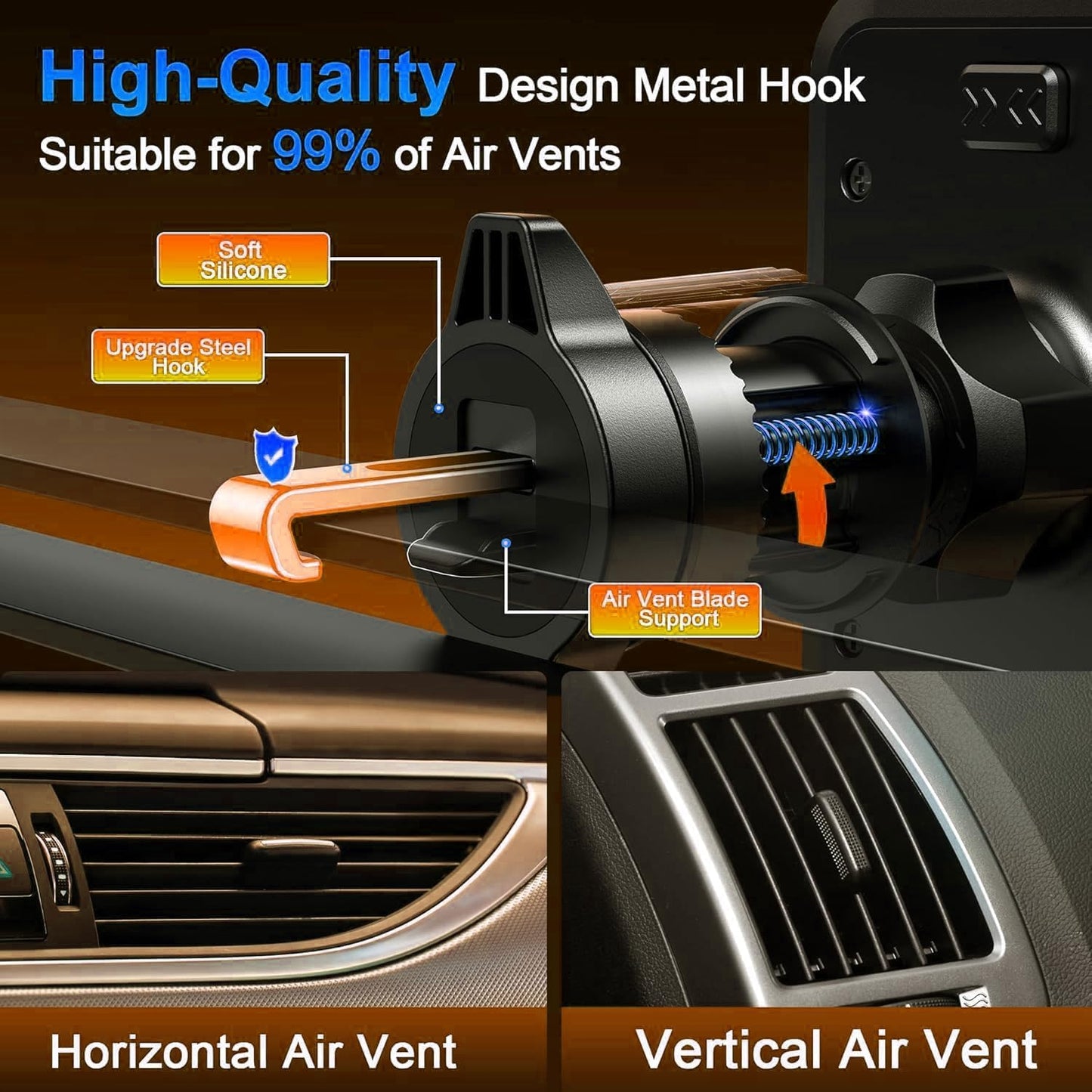 Qifutan Universal Car Phone Holder Mount