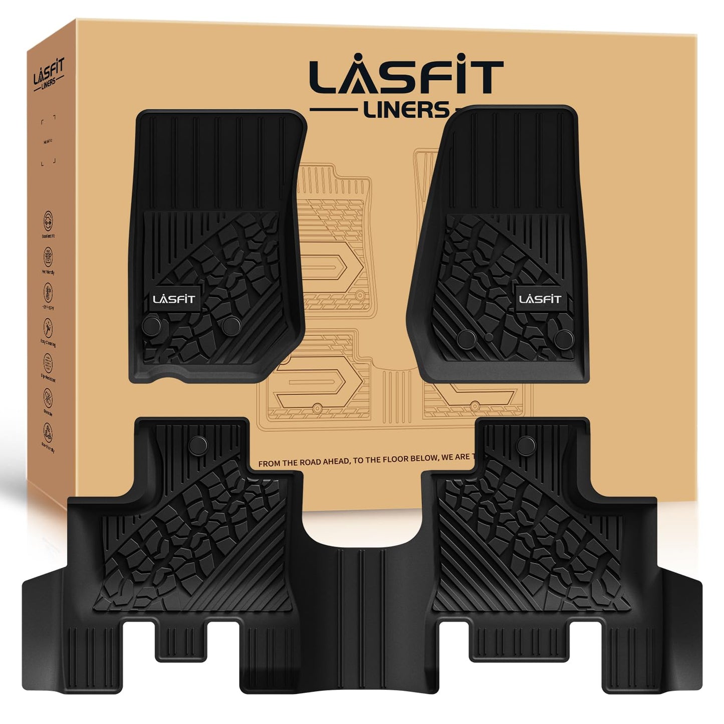 LASFIT Floor Mats Fit for Jeep