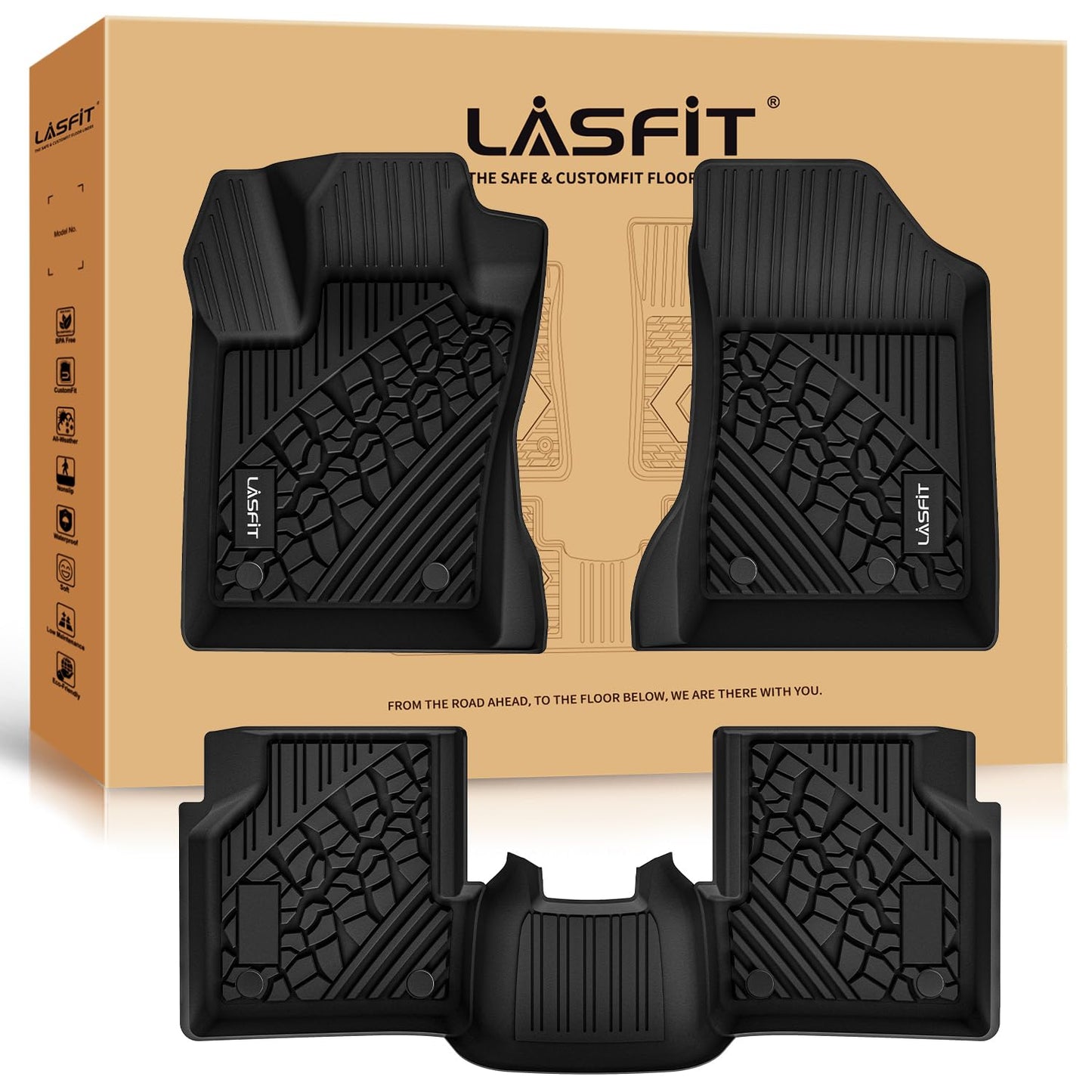 LASFIT Floor Mats Fit for Jeep