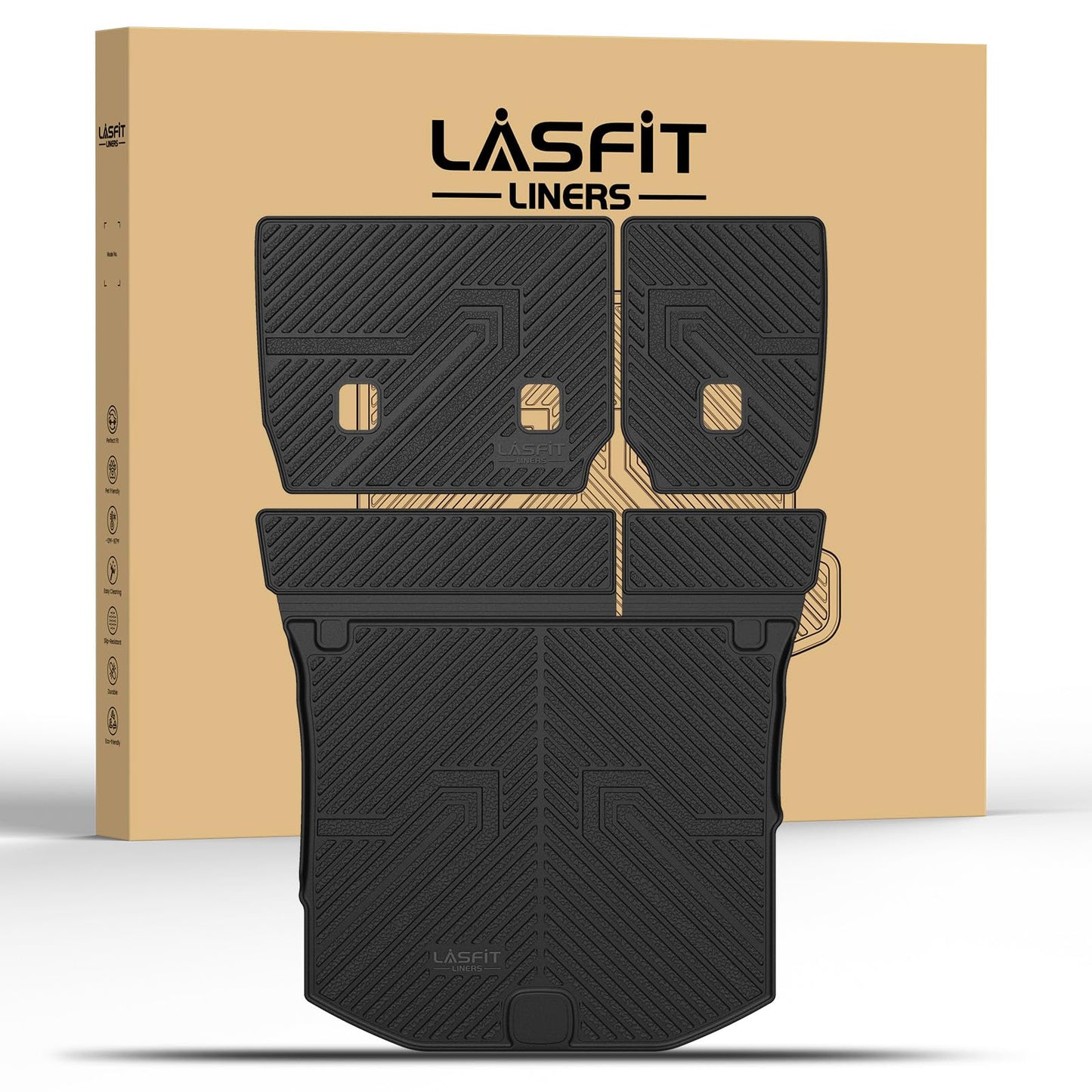 LASFIT Floor Mats Fit for Jeep