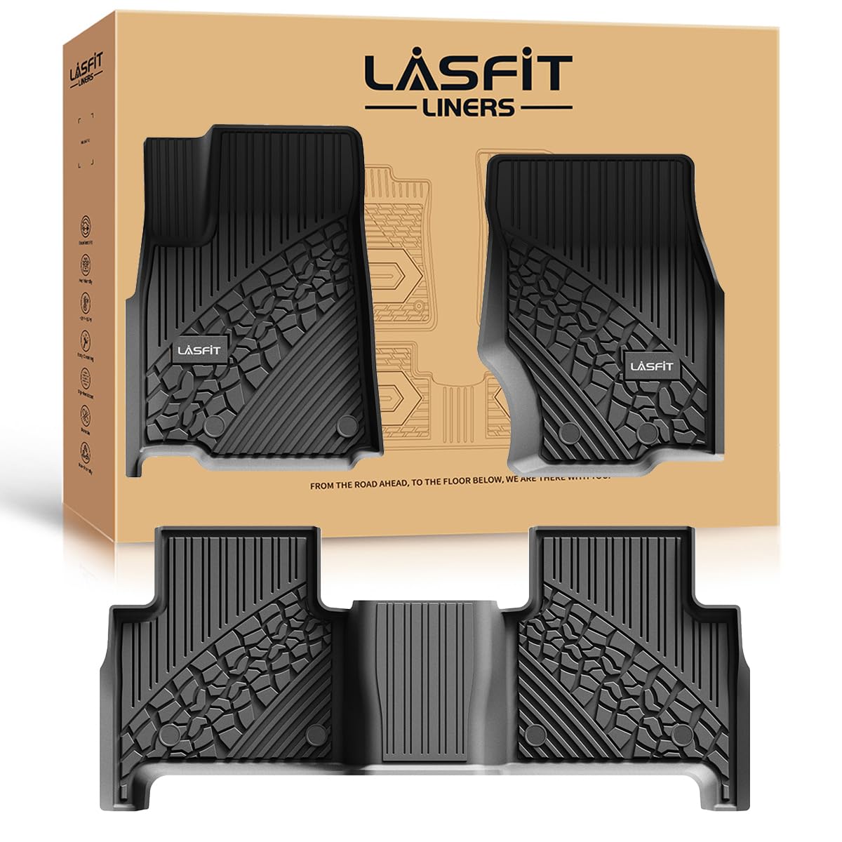 LASFIT Floor Mats Fit for Jeep