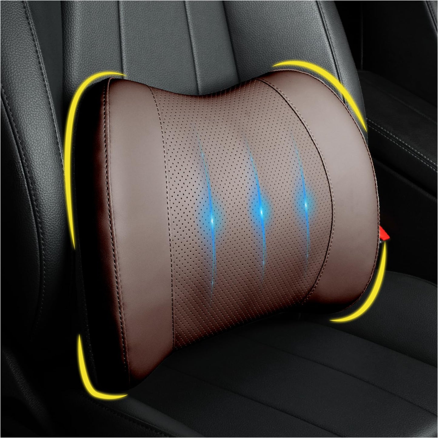 Memory Foam Lumbar Support Pillow for Car & Office
