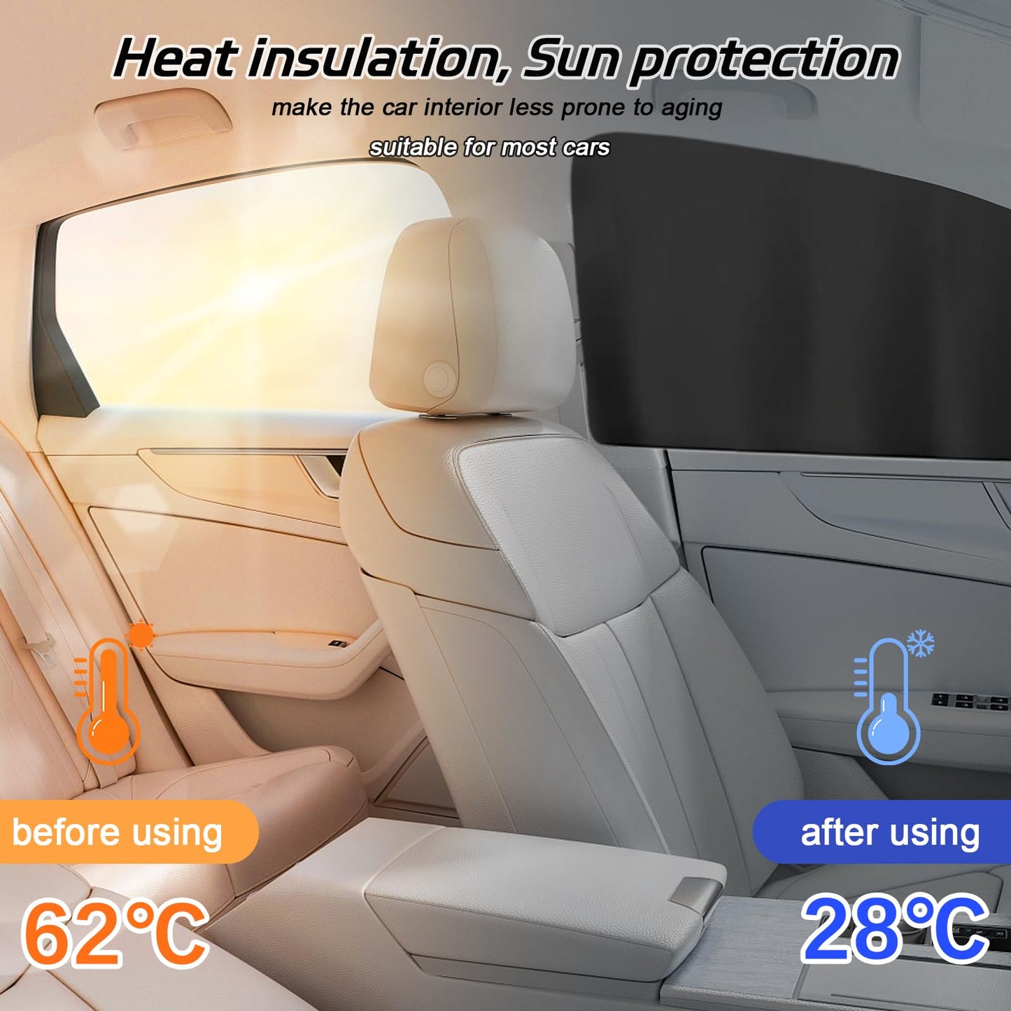 Universal Car Privacy Window Shade Set