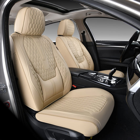 Coverado Waterproof Nappa Leather Seat Covers Set