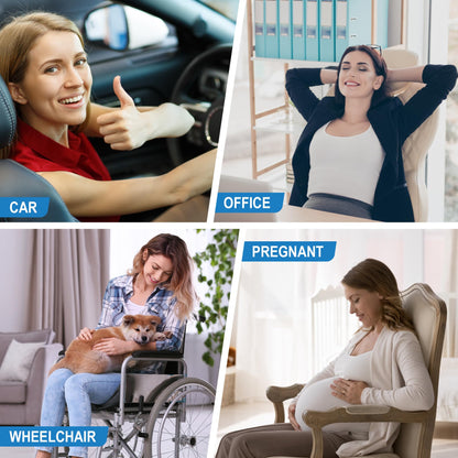 Memory Foam Lumbar Support Pillow for Car & Office