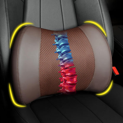 Memory Foam Lumbar Support Pillow for Car & Office