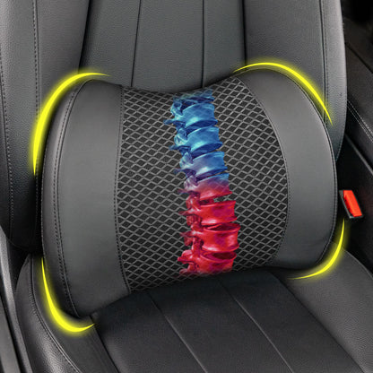 Memory Foam Lumbar Support Pillow for Car & Office