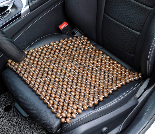 EXCEL LIFE Natural Wood Beaded Seat Cover Massaging Cool Cushion for Car Truck