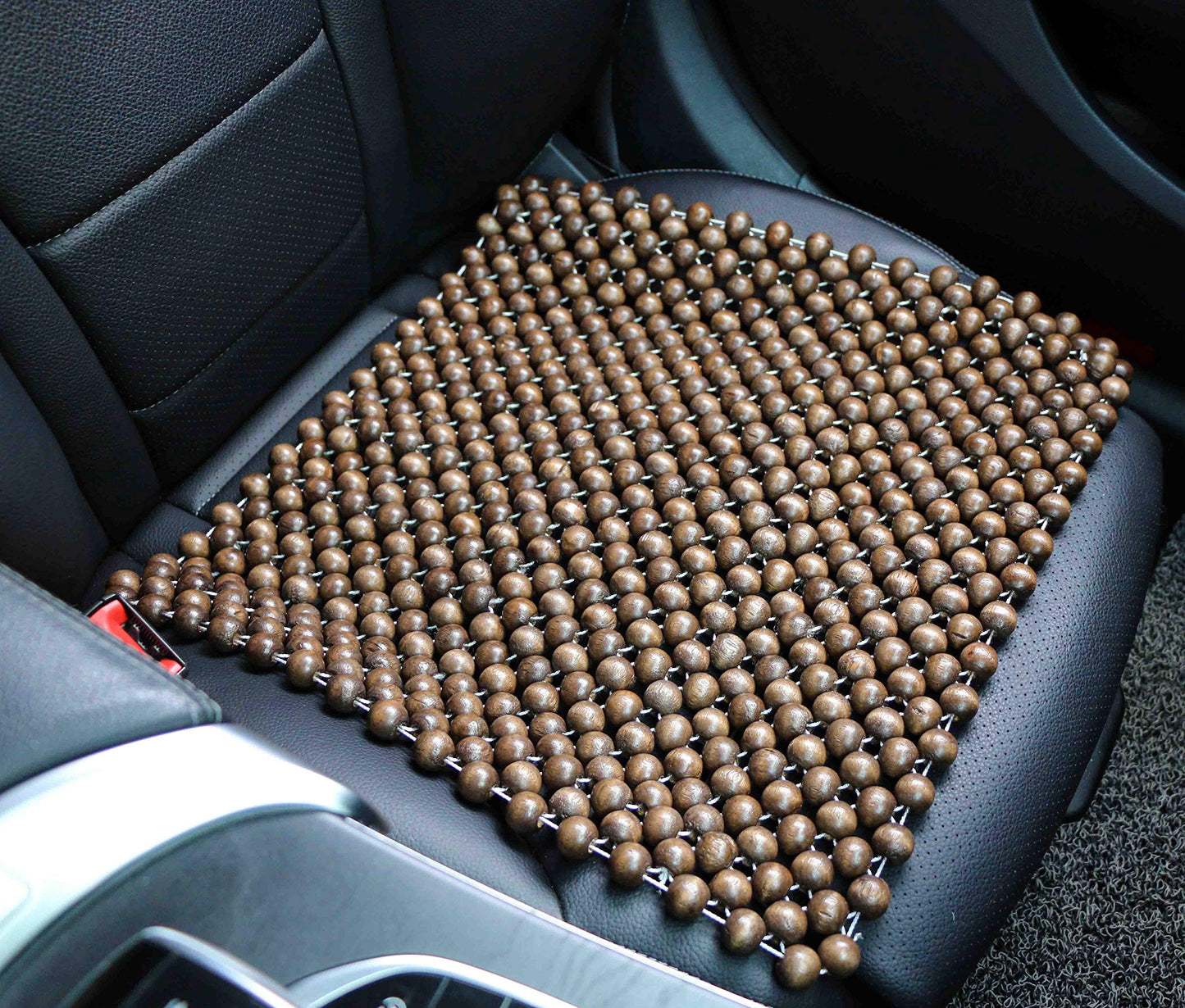 EXCEL LIFE Natural Wood Beaded Seat Cover Massaging Cool Cushion for Car Truck