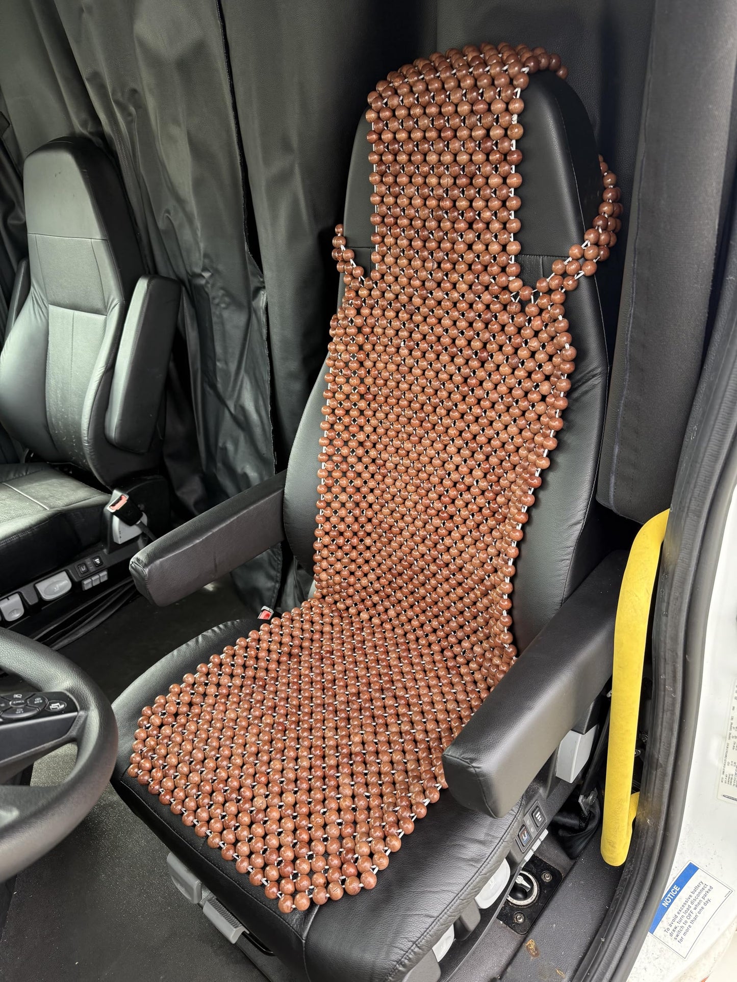 EXCEL LIFE Natural Wood Beaded Seat Cover Massaging Cool Cushion for Car Truck