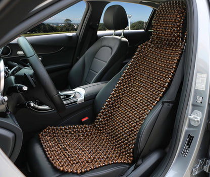 EXCEL LIFE Natural Wood Beaded Seat Cover Massaging Cool Cushion for Car Truck